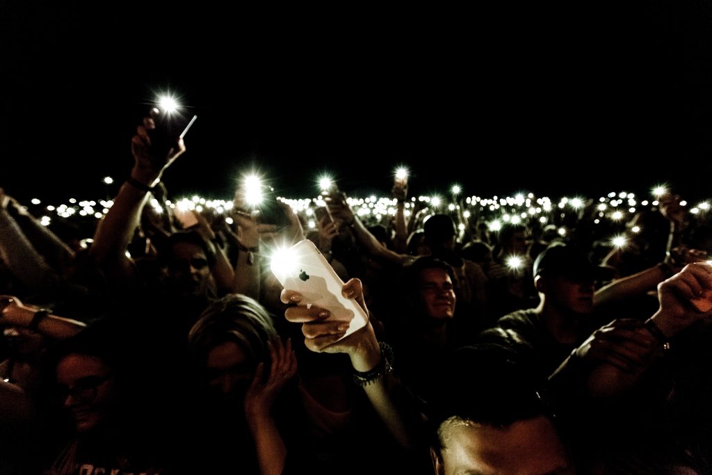 phones as lights